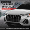 G-PLUS Front Bumper Lower Spoiler Valance Cover, Compatible with Audi Q3 S-line Or SQ3 2019-2023, AU3807061, 83A807061BGRU