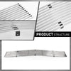 G-PLUS Upper Chrome Billet Grille Grill Insert Compatible with Chevy Blazer 1991-1994 / Chevy S10 1991-1993 Phantom Grille C85232A Silver