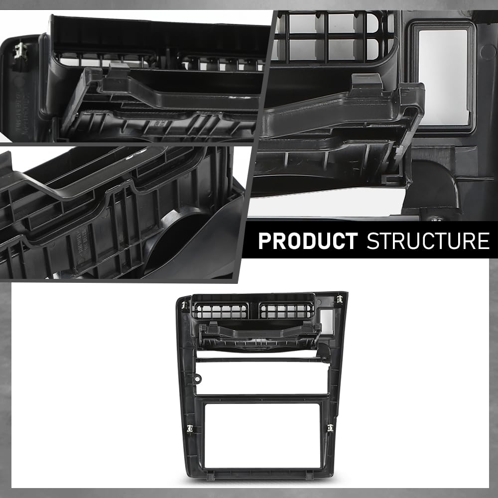 G-PLUS Radio Bezel Dash Bezel Trim Fit Toyota Tacoma 1995-1997 Dashboard Panel Black