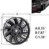 Universal 15 ROW AN10 Thermostat Adaptor Engine Transmission Oil Cooler Kit + 7" Engine Cooling Fan