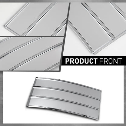 G-PLUS Door Side Fender Vent Molding Cover Trim LH&RH Compatible with Range Rover Vogue L405 2013-2022 Silver