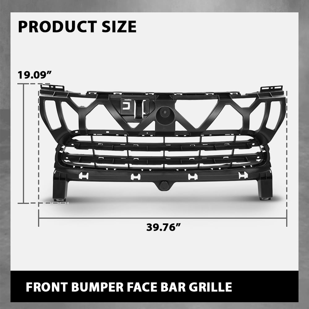 G-PLUS Front Bumper Face Bar Grille, Compatible with Porsche Cayenne 2011-2014, 95850568301, PO1036107