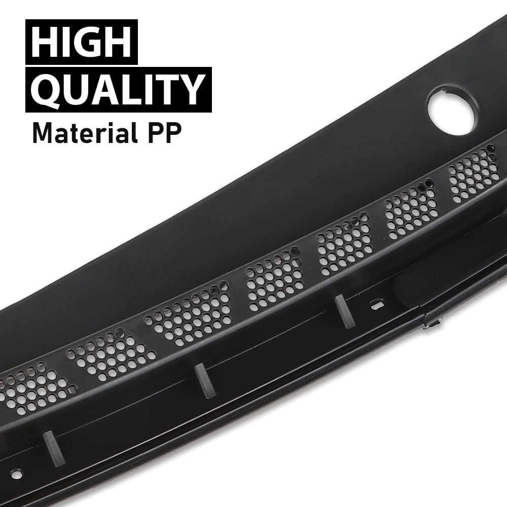 G-PLUS Cowl Top Panel Vent Windshield Wiper Motor Cover Compatible with Elantra 2014-2016 Black