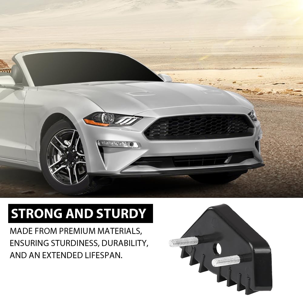 G-PLUS Front Bumper Face Bar Bracket Retainer Mounting Brace Passenger Right Side Hand Compatible with Ford Mustang Bullitt/Mach 1 2019-2023,Fit Ford Mustang 2018-2023 JR3Z17C947B, FO1043154 Black