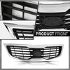 G-PLUS Front Bumper Grille with Chrome Molding Plastic Compatible with Kia Sportage 2011-2012 863503W000, KI1200147 Grill