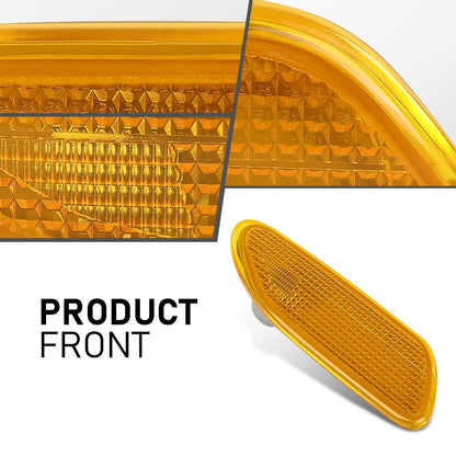 G-PLUS Front Bumper Marker Signal Light Passenger Side Compatible with Benz C Class C230 C320 2001-2005 2038200821, 203-820-08-21, MB2551102 Red