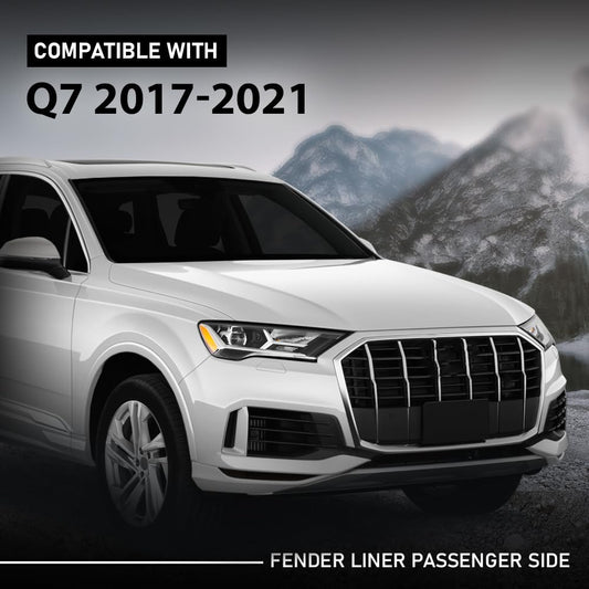 G-PLUS Fender Liner Rear Passenger Side Compatible with Audi Q7 2017-2023 4M0821192H, AU1249147