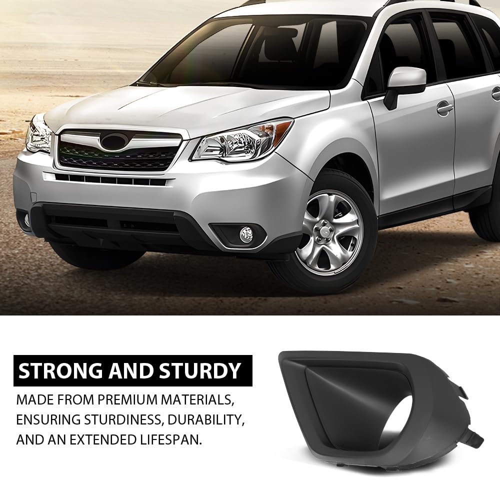 G-PLUS Fog Light Bezel Cover Left Driver Side Compatible with Subaru Forester 2.5i Model 2014-2016,Not Fit XT Models,Not Fit Forester 2.0XT Model 57731SG030, SU1038108