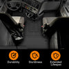G-PLUS TPE Floor Mats Fit Freightliner Cascadia 116 126 New Body Style 2018-2025 Models Truck Accessories Cargo Liners All Weather Protection Black Alfombras para Carro