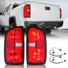 G-PLUS Tail Lights w/Bulbs Compatible with Chevy Colorado 2015-2022(Fit 4-Door Crew Cab and 4-Door Extended Cab Only) Luces Traseras Rear Brake Lamps Assembly,GM2800270 GM2801270 Left&Right