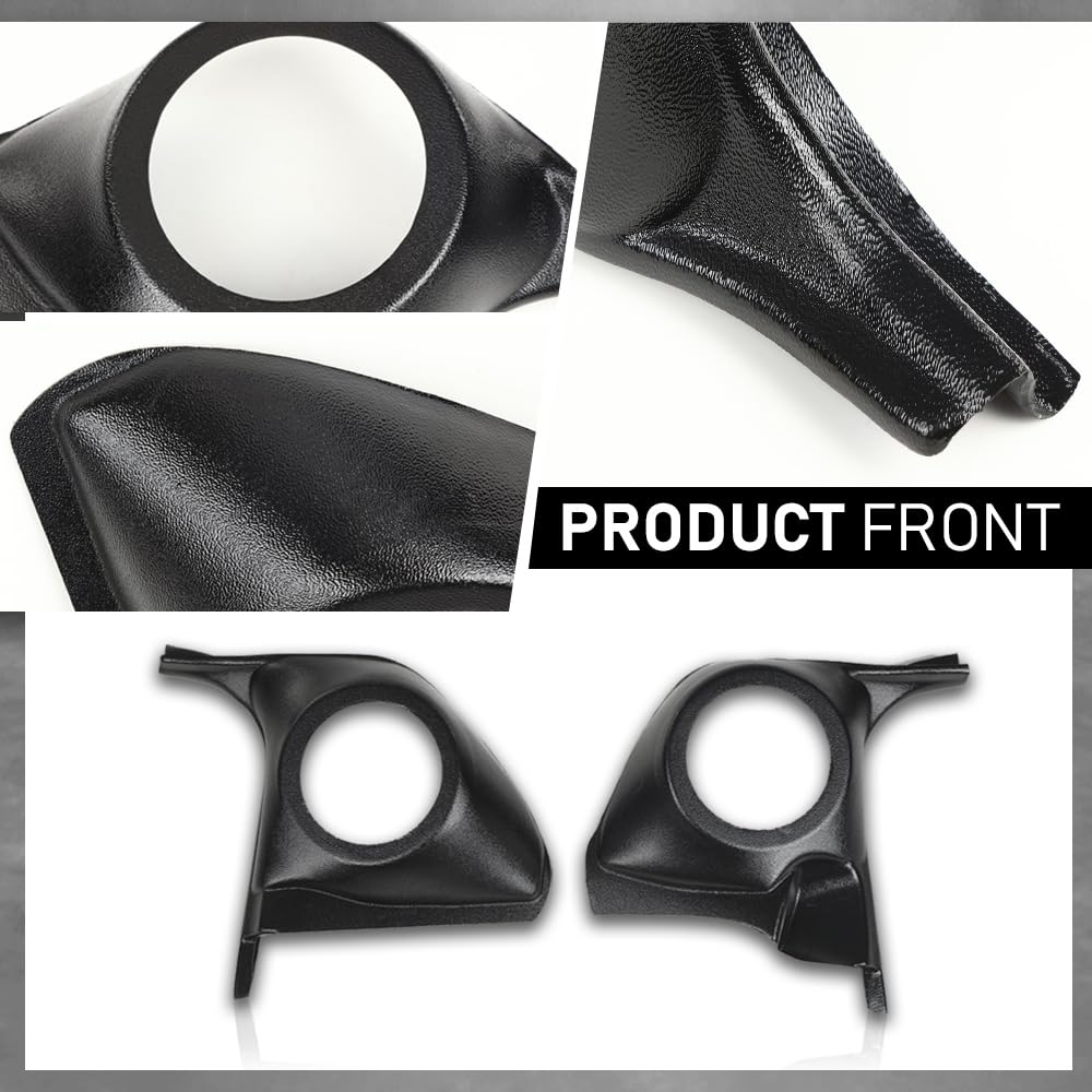 G-PLUS Speaker Kick Panels Pair Black Compatible with Chevy Monte Carlo El Camino Malibu, Fit Oldsmobile Cutlass Fit Pontiac Grand Prix, Buick Regal 1978-1988