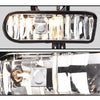 G-PLUS Front Bumper Fog Lamps Pair Compatible with 2000-2006 GMC Yukon/Yukon XL Front Bumper Fog Light, Driver & Passenger Side Clear Lens (Not fit Denali models) GM2592110 GM2593110