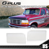 G-PLUS Headlights w/Corner Signal Bumper Lamps 6pc Compatible with 1992-1996 Bronco 1992-1996 F150 F2TZ13008A, F2TZ13008B