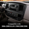 G-PLUS Center Dashboard Radio Climate Control Air Vent Bezel Panel Compatible with Dodge Ram 1500 2500 3500 Truck 2006-2008