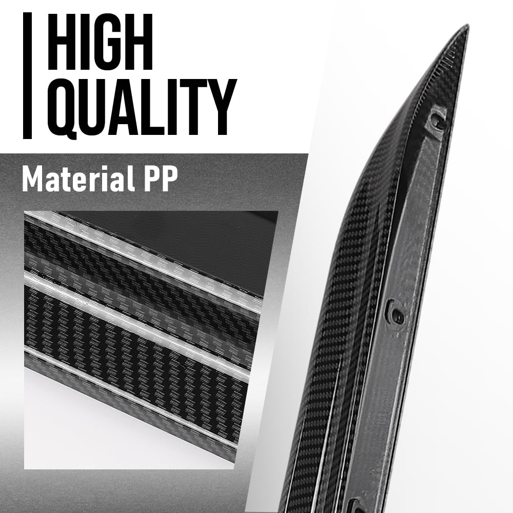 G-PLUS Side Skirts Body Kit Compatible with BMW G20 3-Series All Trims Models Only 2019 2020 2021 2022 2023 Carbon Fiber Black