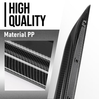 G-PLUS Side Skirts Body Kit Compatible with BMW G20 3-Series All Trims Models Only 2019 2020 2021 2022 2023 Carbon Fiber Black