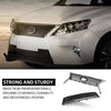 G-PLUS Front Upper Lower Grille 2pc Set Compatible with LX RX350 2013-2015 531120E110, LX1036108, 531010E150, LX1200178 Chrome Black