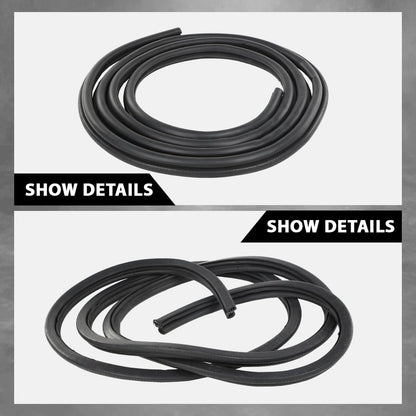 G-PLUS Front Door Rubber Weatherstrip Seal LH or Right 1pc Compatible with Cadillac Escalade 2002-2006 Fit for Chevy Silverado Suburban GMC Sierra 1999-2006