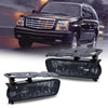 G-PLUS Front Bumper Fog Lights Assembly Compatible With Cadillac 2002 2003 2004 2005 2006 Escalade,Driving Fog Lamps w/ 899 12V 37.5W Bulbs(Smoky Lens)