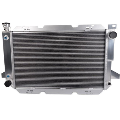 Aluminum Racing Performance Radiator Stop Leak Compatible For FORD F150/F250/BRONCO 5.0L/5.8L/7.5L V8 1985-1996
