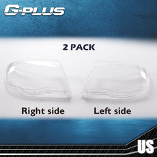 G-PLUS Headlight Lens Cover 2PCS for Toyota Tacoma 2005-2011 Clear Lens Close-up View