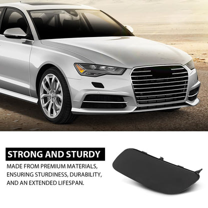G-PLUS Pair Front Bumper Headlight Washer Cover Cap, Compatible with Audi A6 C7 2012-2017, Left Driver & Right Passenger Side 2PCS, 4G0955275, 4G0955276