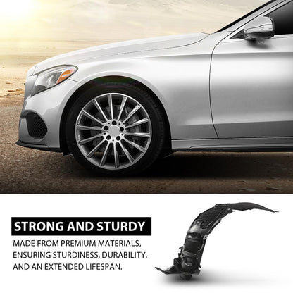 G-PLUS Fender Liner Front Driver Left Side Compatible with Benz C300 C400 C43 C450 C63 2016-2021 2056903301, MB1248181