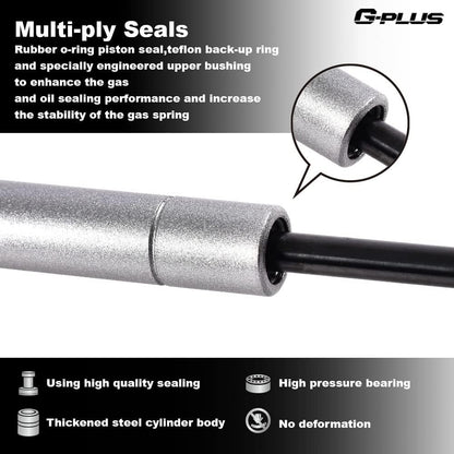 G-PLUS Gas Struts for Heavy Lid,SG430001,Compatible with Silverado Camaro 1982-1992 Silver 2pcs