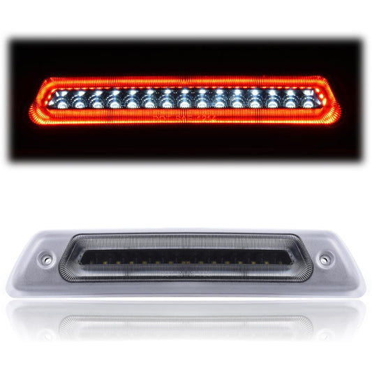 G-PLUS (Clear lens Black Housing LED Third Brake Light Compatible With Ford F150 2009-2014 High Mount Rear 3rd Cargo Tail Lamp
