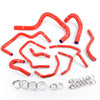 G-PLUS Silicone Radiator Coolant Hose Pipe Kit Clamps Compatible With 1998-2001 Honda CRV MK1, Red