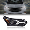G-PLUS LED Headlight Assembly Compatible with Chevy Equinox 2018 2019 2020 w/Factory HID/Xenon,Passenger Right Headlamp Clear Lens Black Housing Amber Reflector Bumper Headlamps,faros delanteros