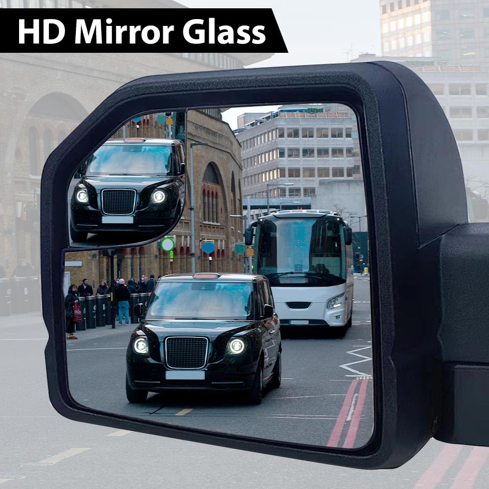G-PLUS Exterior Mirror Left Driver Side View Mirror Glass Compatible With Ford F150 2015-2020 Pickup Truck