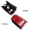 G-PLUS Tail Light Rear Brake Lamp without Bulb and Wiring Harness Compatible with Honda Pilot 4-Door Sport Utility 2009-2015 Clear/Red Lens Passenger Side Luces TraserasAssembly
