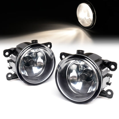 G-PLUS Right And Left Side Fog Light Lamps Compatible with Assembly With H11 Bulbs Compatible with Ford Acura Compatible with Honda For Suzuki For Lincoln For Jaguar