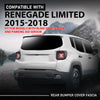 G-PLUS Rear Bumper Cover Fascia Compatible with Jeep Renegade Limited 2015-2018, Fit Models with Blind Spot Sensor and Parking Aid Sensor, 6AE88LXHAA, CH1100A42