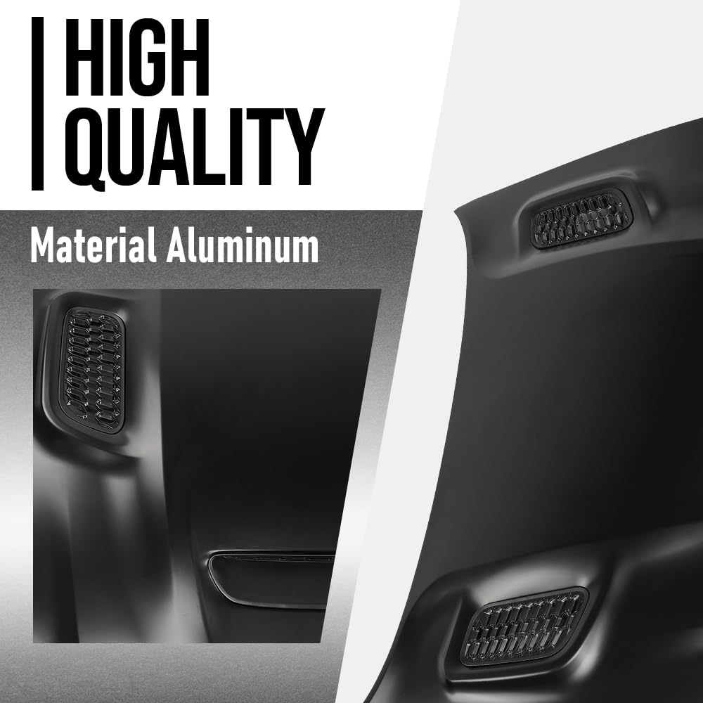 G-PLUS Front Hood Panel Compatible with Chrysler 300 2015 2016 2017 2018 2019 2020 2021 2022 2023 Black