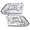 G-PLUS LED DRL Headlights - Fit Dodge Ram 1500-3500 (2009-2012), Quad, Clear Lens, Chrome Housing, Clear Reflector Bumper Headlamps,faros delanteros Assembly