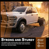 G-PLUS Front Driver Side Wheel Opening Flare Extension Molding Compatible with Dodge Ram 4500 5500 2019-2025 Black