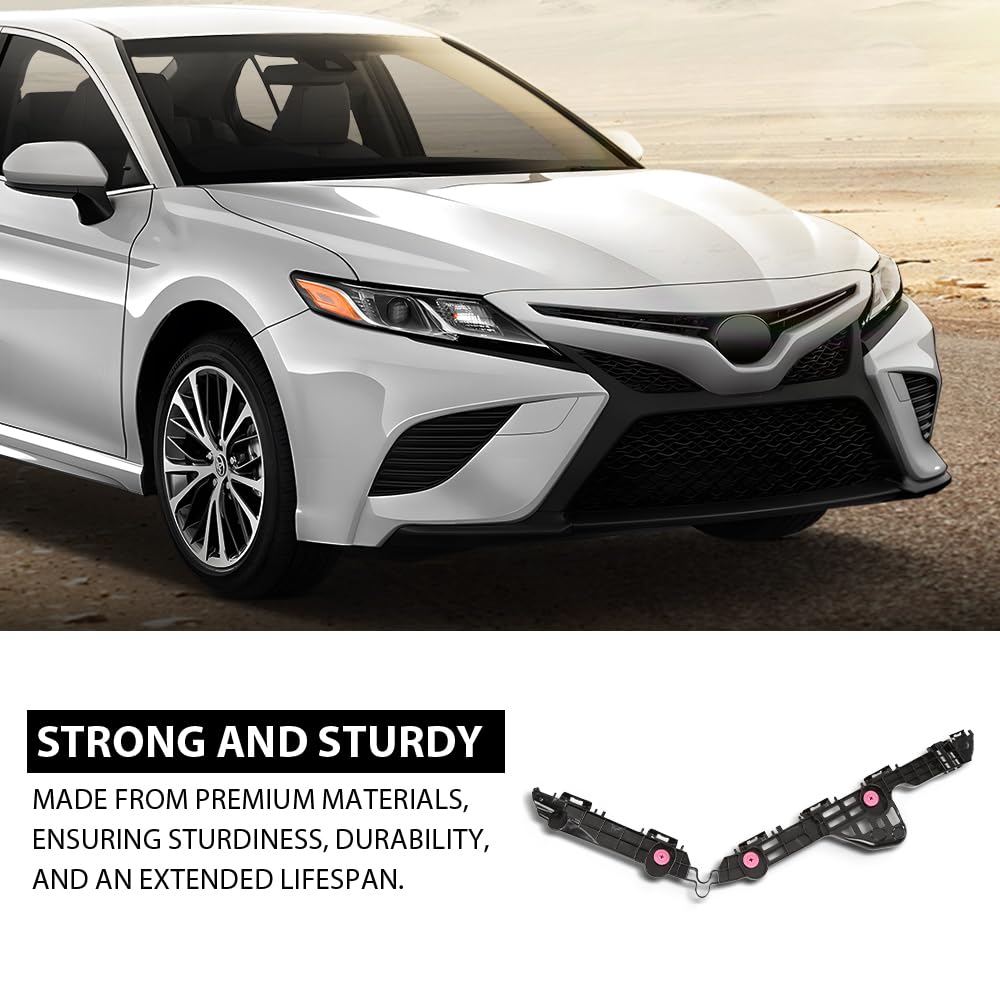 G-PLUS Rear Right Bumper Brackets Support, Compatible with Toyota Camry 2018-2024, Passenger Side, 5257506160, TO1133128