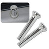 G-PLUS Cars Chrome Door Lock Knobs Pair IN6728Z