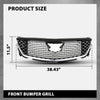 G-PLUS Front Bumper Grille Grill Compatible with Cadillac CT4 2020-2023 84880982, 85104936 Chrome Black
