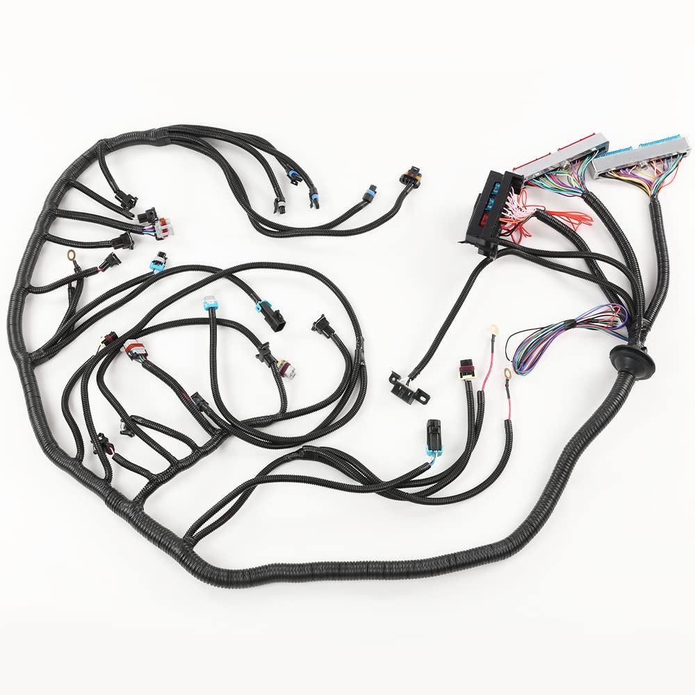 G-PLUS Standalone Wiring Harness T56 or Non-Electric Tran Compatible with 1997-2004 Corvette/Cts-V Ls1 / Ls6 Engines (Drive by Cable Only) 4L60E, TH350, TH400