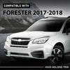 G-PLUS Hood Molding Trim Moulding Chrome Compatible with Subaru Forester 2017-2018 91121SG210, 91121SG211