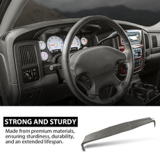 G-PLUS Dash Cover for Dodge Ram 1500 2500 3500 2002-2005 TPE Dashboard Gray Close-up View