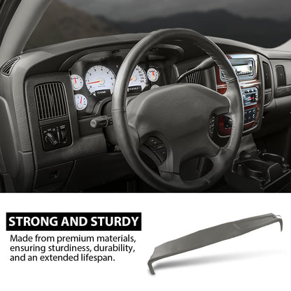 G-PLUS TPE Dashboard Dash Cover Compatible with Dodge Ram 1500 2002-2005/2500 3500 2003-2005 Instrument Dash Board Panel Gray
