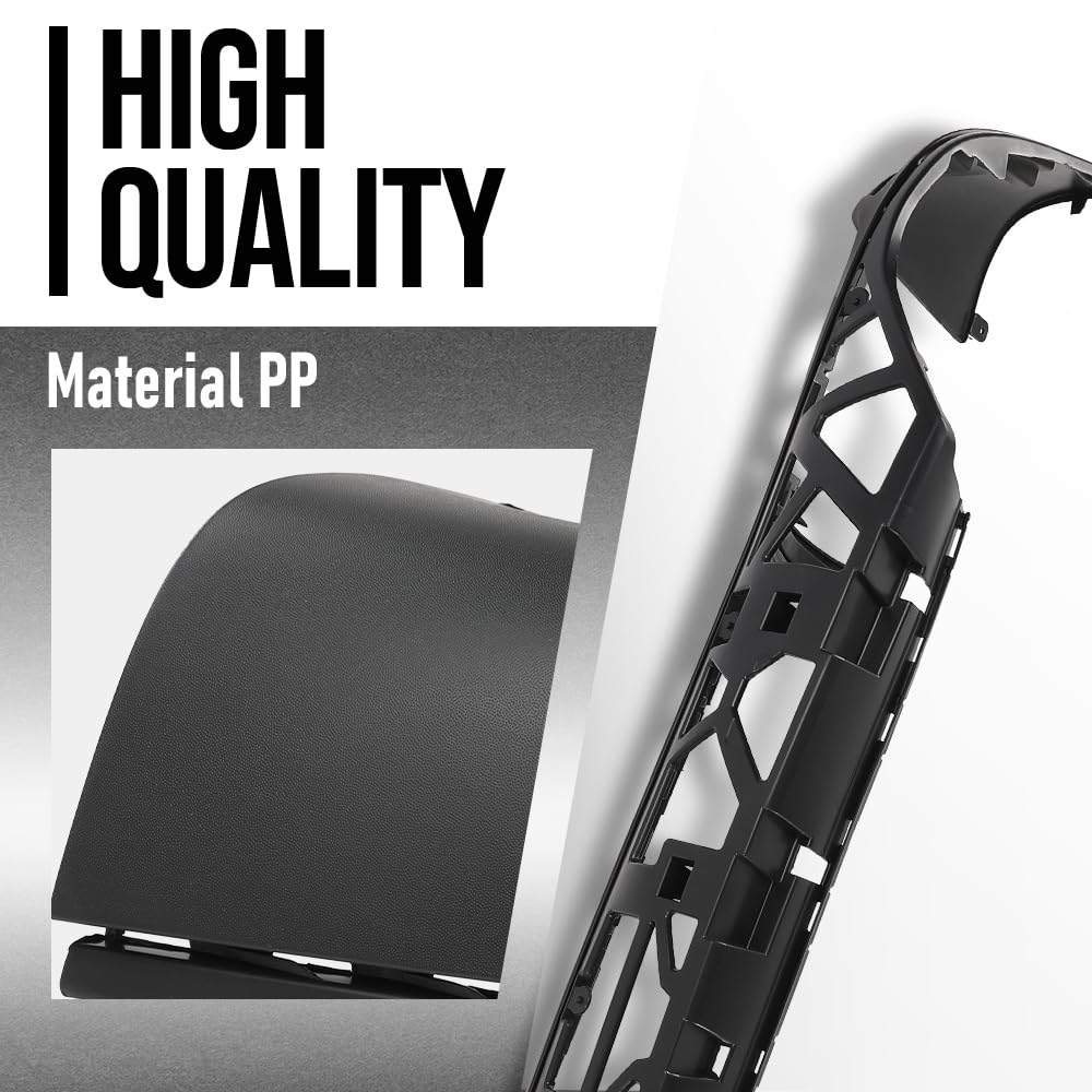 G-PLUS Rear Bumper Deflector Valance Apron Compatible with Porsche Cayenne 2011 2012 2013 2014 958505521009B9, 95850552100, PO1193102 Black