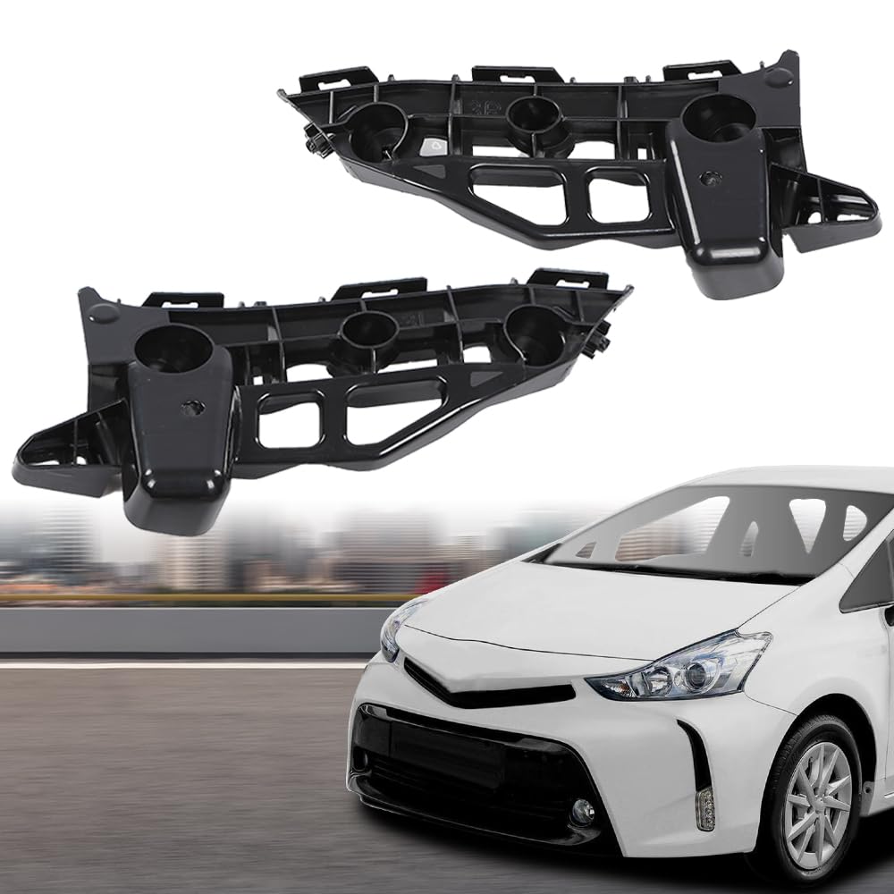 G-PLUS Front Left & Right Side 1pair Bumper Brackets Compatible with Toyota Prius V 2012-2018 TO1042118, TO1043118, 5211647030, 5211547030