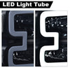 G-PLUS LED Headlights Compatible with Ford F250 F350 F450 F550 Super Duty 2005-2007 DRL BAR Headlamps Smoky Lens Black Housing Clear Reflector,faros delanteros