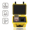 G-PLUS Yellow Graded Card Storage Box Fit BGS PSA SGC FGS Graded Sports Trading Cards, Deep Travel Size Waterproof Case Slab Holder & Protector Holds 45 PSA Graded Cards or 100 Ungraded Cards
