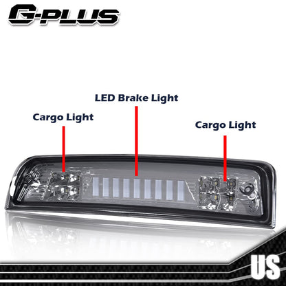 G-PLUS Truck Third 3rd Tail I Brake Light Cargo High Mount Stop Lamp Compatible With 2009-2010 Dodge Ram 1500 2010 Dodge Ram 2500 3500 2011-2017 Ram 1500 2500 3500